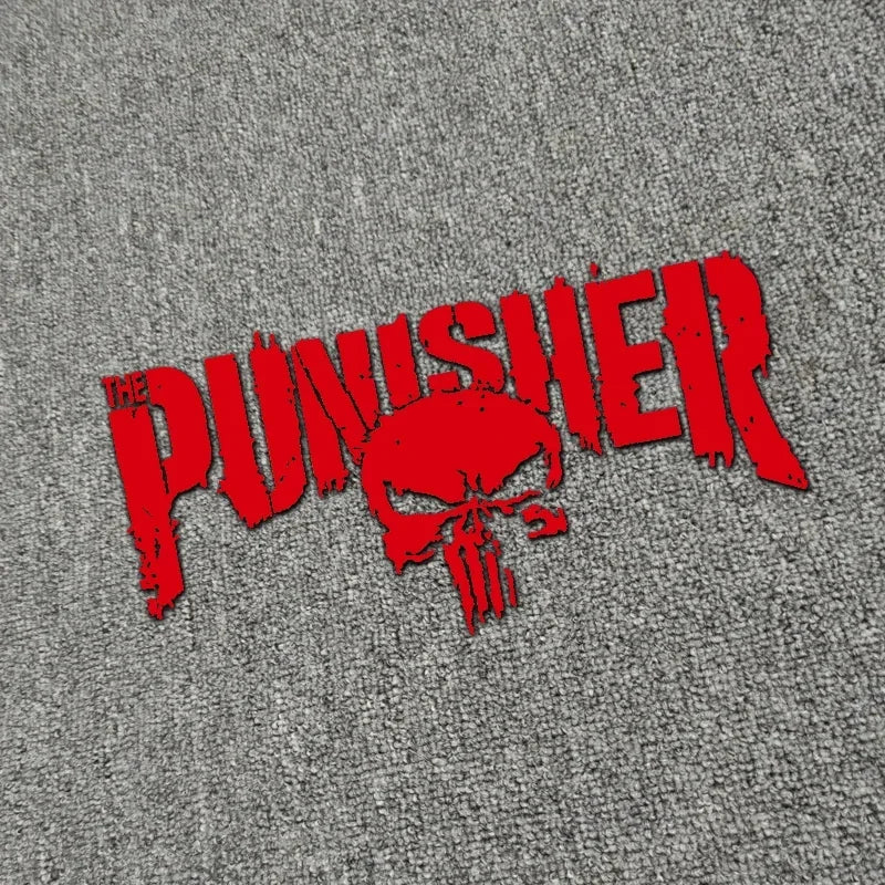 Motorcycle Tank Decals Punisher Reflective Waterproof PVC
