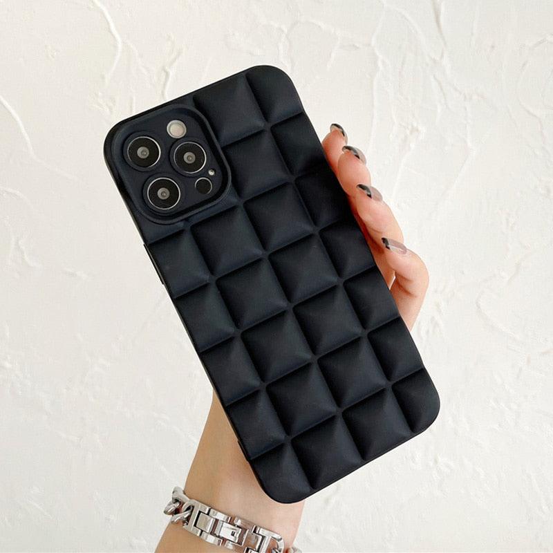 Unique Phone Case For iPhone 14 Pro 13 12 11 Pro Fashion 3D Soft Silicon Shockproof For iPhone 14 Case Bubble Case Cute Full Body Shape Soft Silicone Slim Cushioned Beautiful Elegant Case For Women