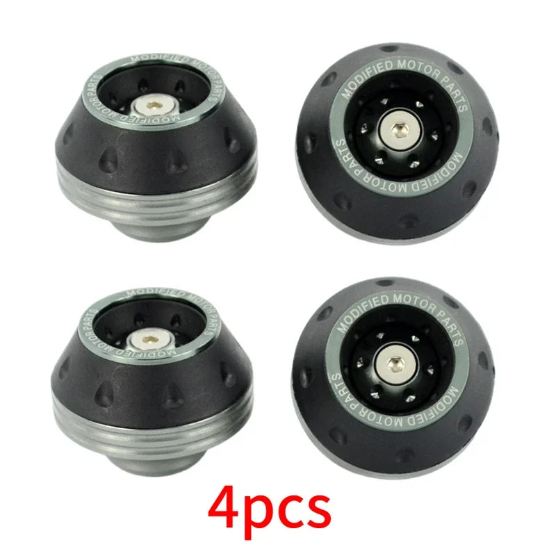 4PCS Motorcycle Crash Protectors Front Fork Slider Cups