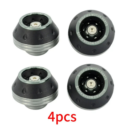 4PCS Motorcycle Crash Protectors Front Fork Slider Cups