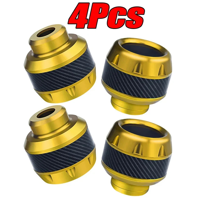 4PCS Motorcycle Crash Protectors Front Fork Slider Cups