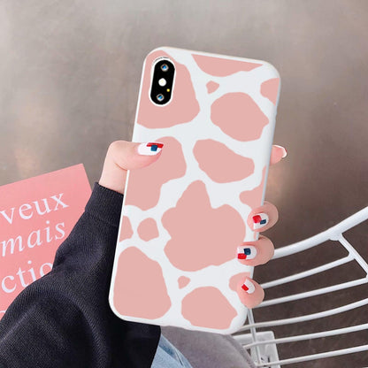 Slim Fit  Lightweight Black White  Print Silicone Case For iPhone 11 Pro 7 8 Plus X XR XS Max iphone 11 Cell Phone Case Cover White Black Pattern Print Silicone Unisex Case