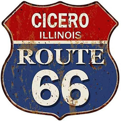 Route 66 American Dreams Shield Metal Tin Signs Posters