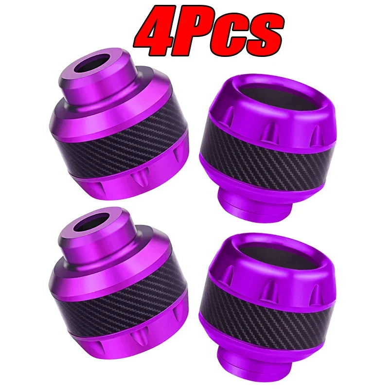 4PCS Motorcycle Crash Protectors Front Fork Slider Cups