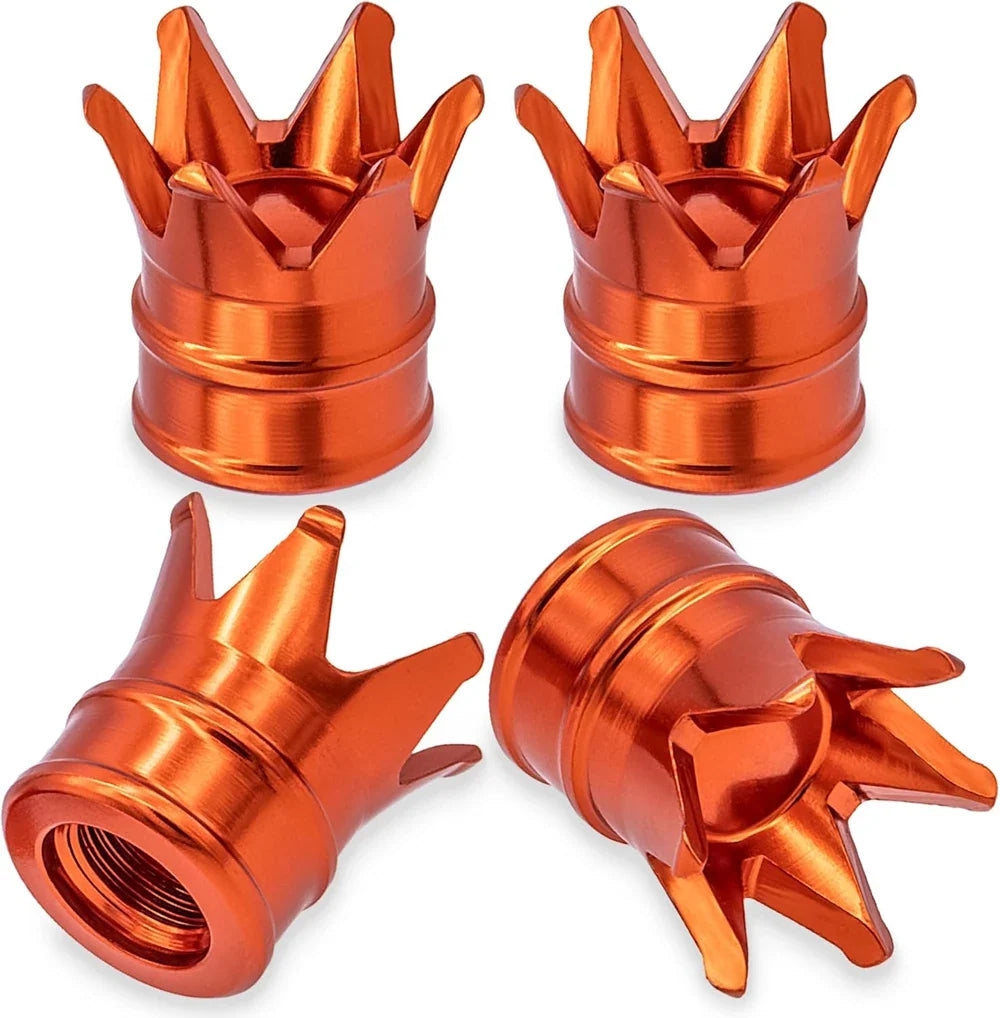 4PCS Crown Valve Stem Caps