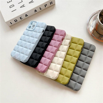 Unique Phone Case For iPhone 14 Pro 13 12 11 Pro Fashion 3D Soft Silicon Shockproof For iPhone 14 Case Bubble Case Cute Full Body Shape Soft Silicone Slim Cushioned Beautiful Elegant Case For Women