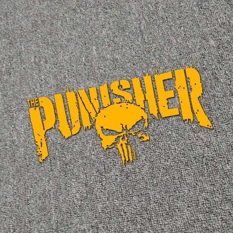 Motorcycle Tank Decals Punisher Reflective Waterproof PVC