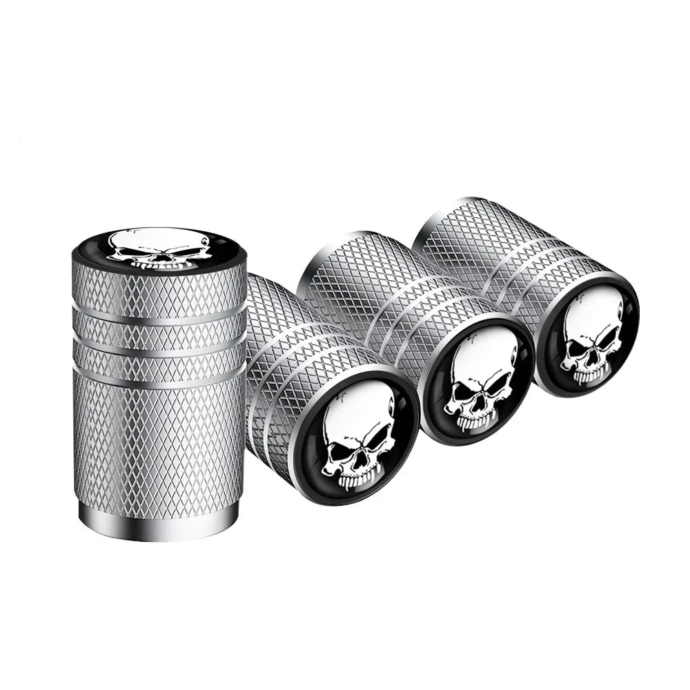 4PCS Skull Valve Stem Caps
