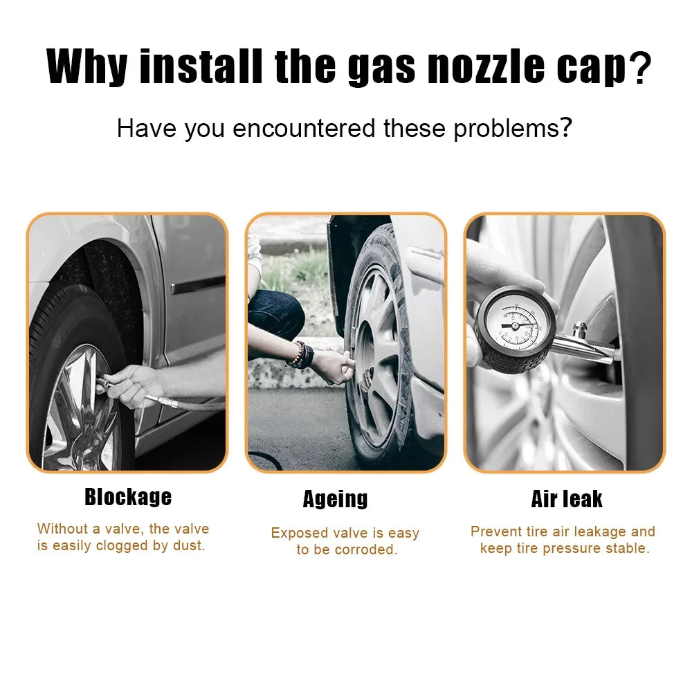 4PCS Skull Valve Stem Caps
