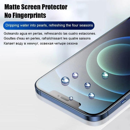 4pcs Matte Film For Iphone 11 12 13 Pro Max Mini Frosted Screen Protectors For Iphone X Xr Xs Max 6 6s 7 8 Plus Se Anti Glare Matte Finish Anti-fingerprint Film