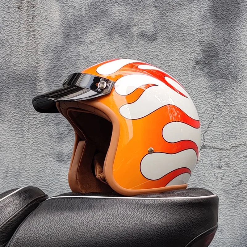 Retro Motorcycle Helmet