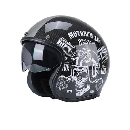 Carbon Fiber Retro Motorcycle Helmets