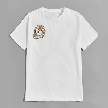 Caffeine & Gasoline Graphic Cotton T-shirt Unisex