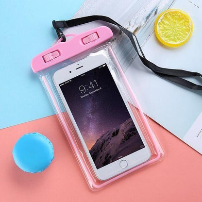 Water Proof Cases For iPhone 12 Cover Pouch Cases For iPhone  XS MAX 8 7 6 s Plus Universal Waterproof Case Universal Waterproof Cell Phone Bag/Holder for iPhone Case & Strap