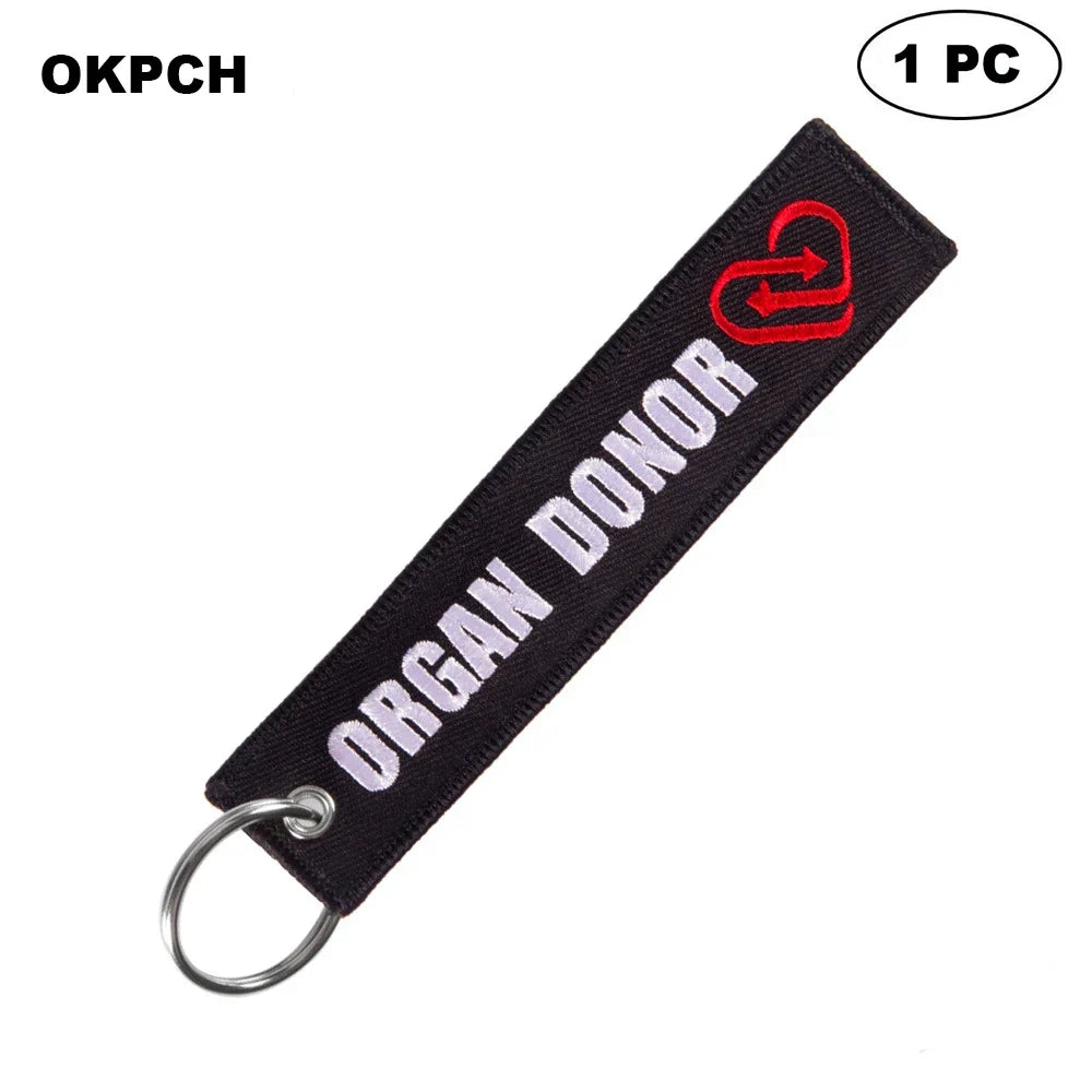 Organ Donor - Motorcycle Keychain