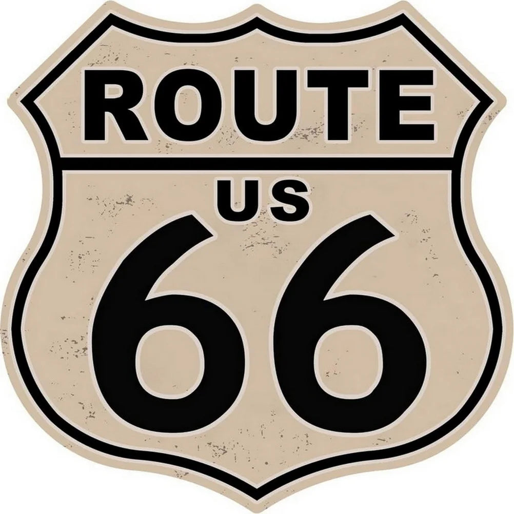 Route 66 American Dreams Shield Metal Tin Signs Posters