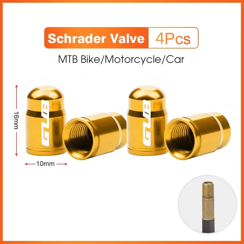 Aluminum Valve Stem Caps (Bike/Motorcycle/Car)