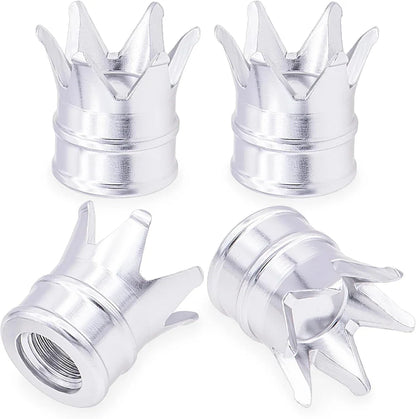 4PCS Crown Valve Stem Caps