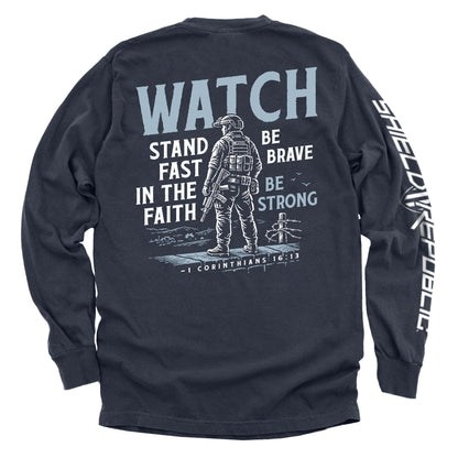 Watch Stand Fast in the Faith (Back Print)