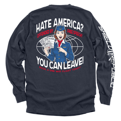 Hate America Offended By Free Speech You can Leave