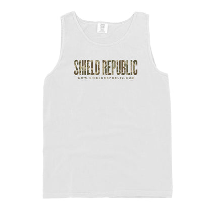 Shield Republic Duck Camo Banner Text (Front)