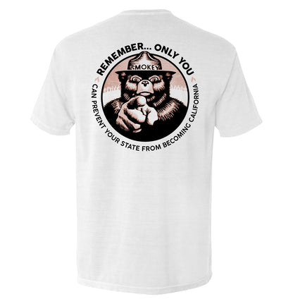 Remember Only you can prevent your state from becoming California