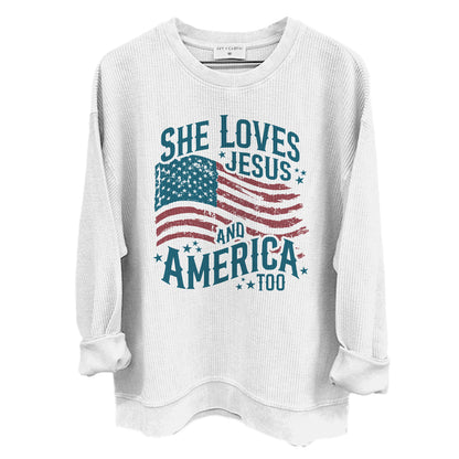 She Loves Jesus And America Too (Front)