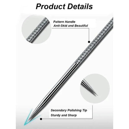 Acne Removal Tools Pimple Blackhead Remover Facial Pore Cleaner Stainless Steel with case - Skin Care tools