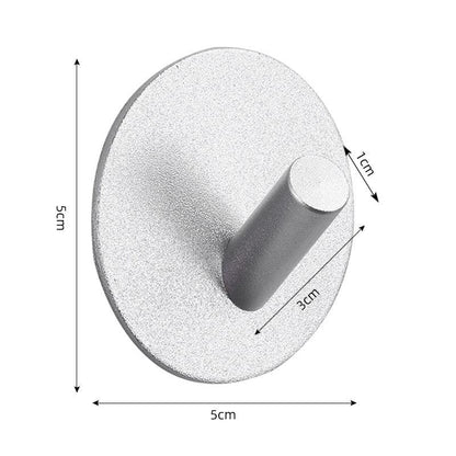 Adhesive Wall Hooks Mounted Door Key Cloth Coat Bathroom Robe Hanger Kitchen Hardware Rack Shelf Bag Hook Organizer For Hanging  Bathroom Toilet Sticky Hook
