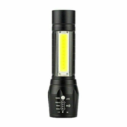 Adjustable Rechargeable LED USB Portable Focus Light Zoomable LED Tactical Flashlight High Lumens Zoomable Waterproof Flashlight Mini Torch For Camping Hiking