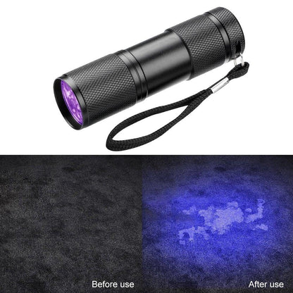 Adjustable Rechargeable UV Flashlight Black Light 21LED 12LED Handheld Portable Torch Light Ultraviolet Flashlight Detector Flashlight Torch For Bed Bug Dog Urine Pet Stains Matching With Pet Odor Eliminator