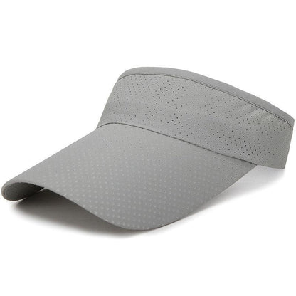 Adjustable Summer Breathable Hats Men Women Sun Protection Sports Golf Tennis Visor Hat Adjustable Visor UV Protection Top Empty Solid Sports Outdoor Running Sunscreen Strong Cap