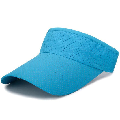 Adjustable Summer Breathable Hats Men Women Sun Protection Sports Golf Tennis Visor Hat Adjustable Visor UV Protection Top Empty Solid Sports Outdoor Running Sunscreen Strong Cap