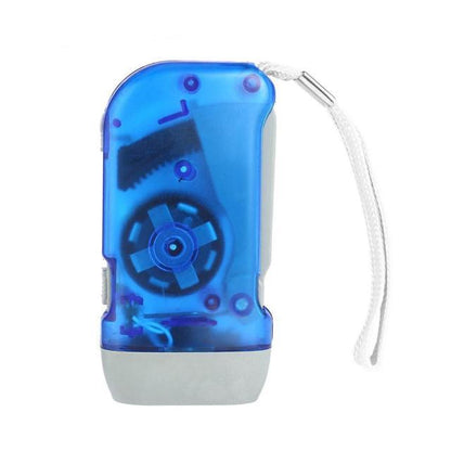 Adjustable Super Bright LED Light Hand Press Flashlight Waterproof Wind Up Light Hand Crank Flashlight Torch Light Crank Lamp Power For Hiking Outdoor Home Camping