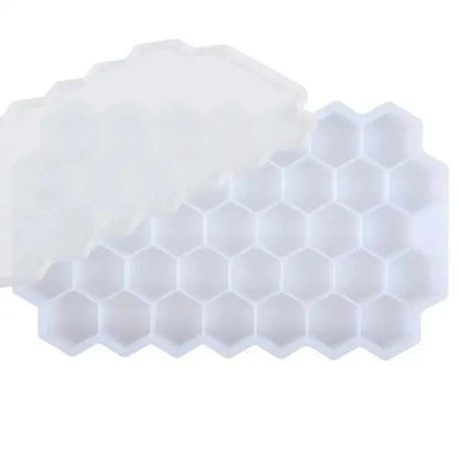 Amazing Honeycomb Ice Cube Trays Reusable Silicone Ice cube Mold Free Ice maker with Removable Lids