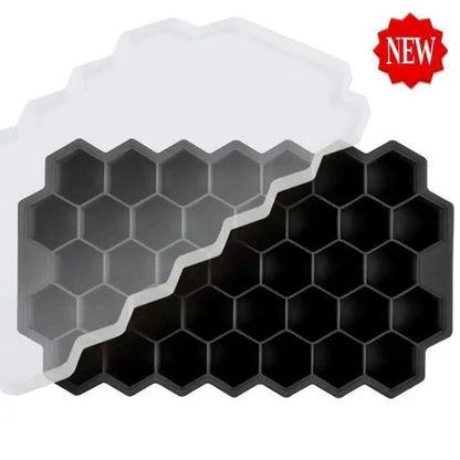 Amazing Honeycomb Ice Cube Trays Reusable Silicone Ice cube Mold Free Ice maker with Removable Lids
