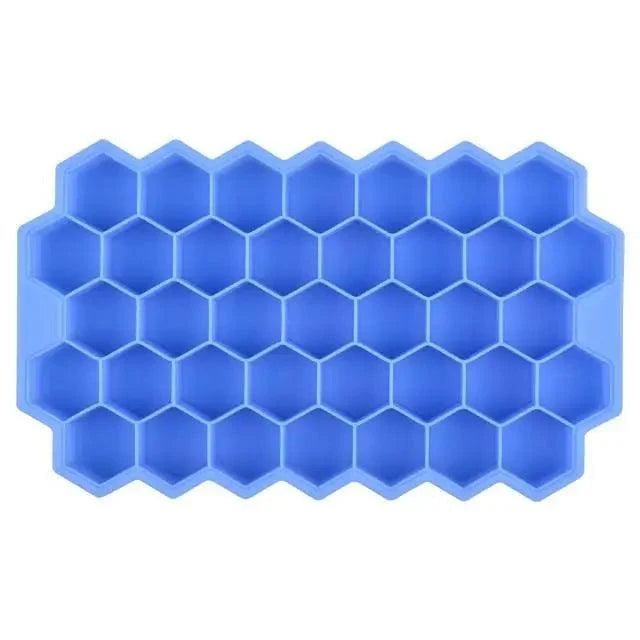 Amazing Honeycomb Ice Cube Trays Reusable Silicone Ice cube Mold Free Ice maker with Removable Lids