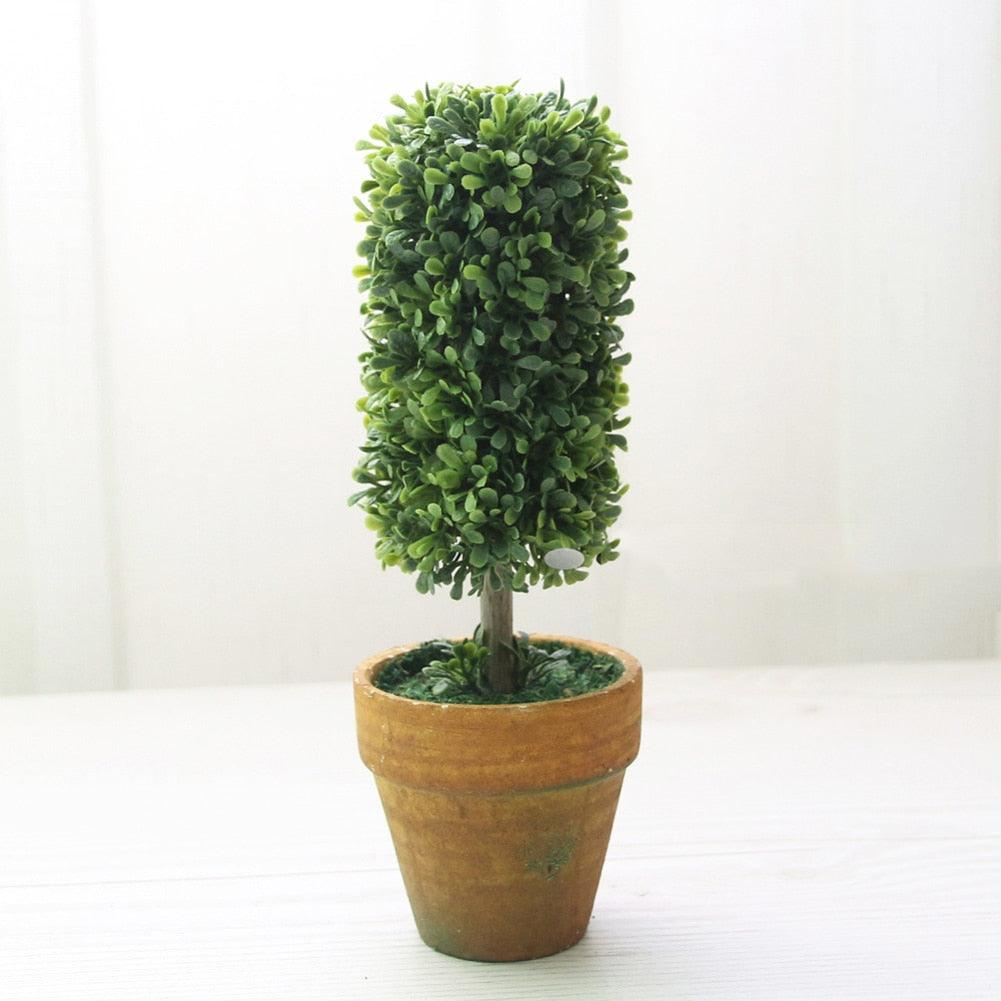 Artificial 1 Pc Heart Star Round Potted Decor  Bonsai  Ornament Home Garden Wedding Party Decor Home Decoration