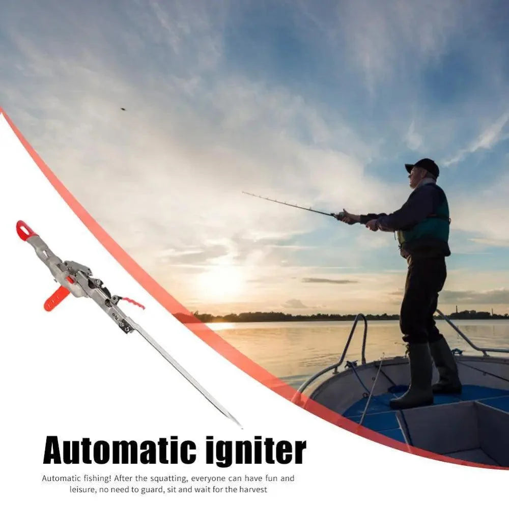 Automatic Stainless Steel Fishing Double Spring Angle Pole Foldable Anti-Rust Steel Fishing Pole Holder Fishing Accessories