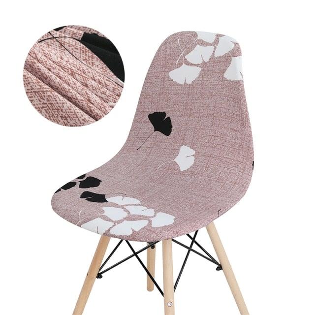 Avangarde Style  Printed Seat Cover For Shell Chair Armless Shell Chair Cover Banquet Home Slipcover Elastic Removable Stretch High Back For Sofa Armchairs