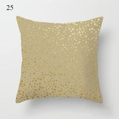 Beautiful Gold Print Pillow Cover Home Cotton Modern Decorative Pillowcase Gold Cushion Cases Decorative Cushions For Sofa Seat Covers Pillow Case