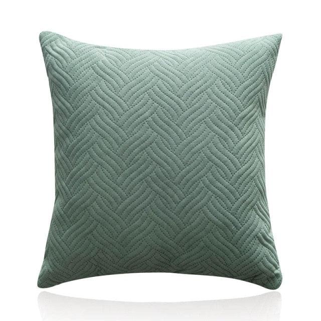 Beautiful Quilted Pillowcase Throw Pillow Covers Home Decor Velvet Square Throw Pillow Covers Decoration Pillow Cushion Sofa Living Room Simple Decorative Cushion Cover 45x45CM