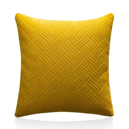 Beautiful Quilted Pillowcase Throw Pillow Covers Home Decor Velvet Square Throw Pillow Covers Decoration Pillow Cushion Sofa Living Room Simple Decorative Cushion Cover 45x45CM