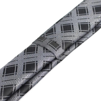 Black Business Dots Printed Polyester Men Necktie Slim Tie Formal Skinny Elegant Office Necktie For Men