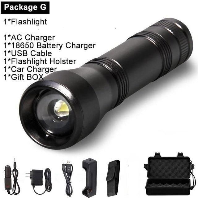 Black Light Flashlight UV Flashlight Super Bright LED Tactical Flashlights 1200 Lumen Rechargeable LED Zoomable UV Torch Waterproof Flashlight Lamp For Pet Urine Stains Detection/Camping