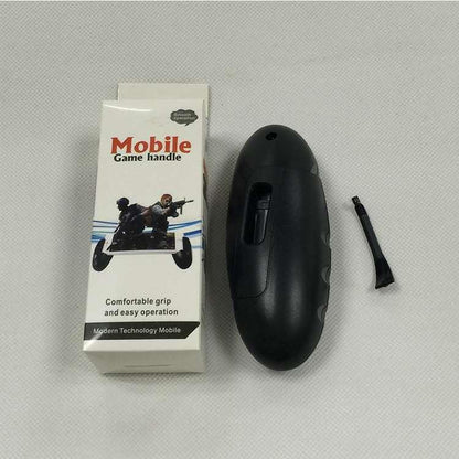 Black Mini Lightweight Handle Trigger Gamepad Universal Simple Game Tool Shooter Controller Fire Gaming Joystick For Smartphones Portable Phone Holder