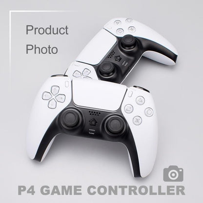 Black White Wireless Dual Sense Double Vibration Joystick Controller Compatible With PC Laptop For Gamers