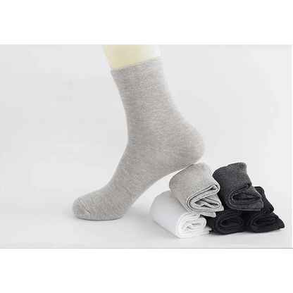 Business Simple White Cotton Socks 10 Pairs Men Breathable Socks Spring Summer Socks for Men Heavy Duty Reinforced Cotton Socks For Men