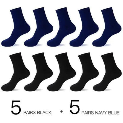Business Simple White Cotton Socks 10 Pairs Men Breathable Socks Spring Summer Socks for Men Heavy Duty Reinforced Cotton Socks For Men