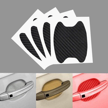 Car Handle Protection Film Car Door Handle Cup Scratch Protector Universal Invisible Car Carbon Fiber Door Handle Sticker Scratches Resistant Side Sticker Scratches Car Door Protector Films Sticker Car Styling
